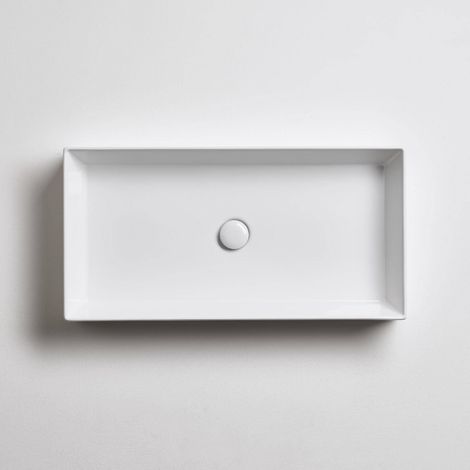 SIMAS Lavabo Da Appoggio Agile 80 Cm Bianco