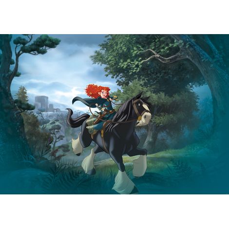 Papier peint panoramique enfant Merida à Cheval (1/5)