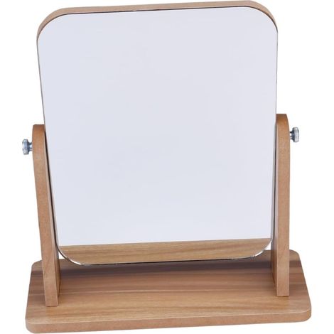 Miroir De Maquillage De Bureau Miroir De Table pour Cosmétiques Modèle Gris Parfait pour Maison Déplacements (1/5)
