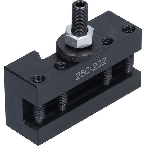 Porte-outil tournant BXA 250-202 en acier rapide, compatible tours manuels et CNC, modèle V. (1/5)