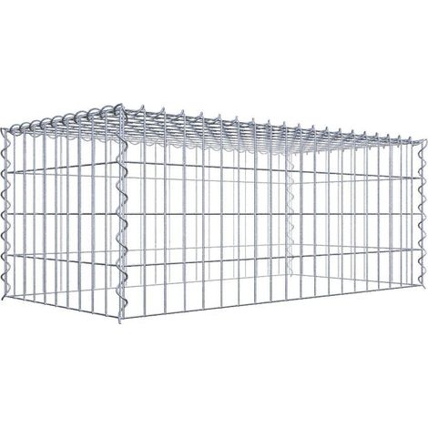Gabiondeco - Gabion - Element de prolongation en hauteur 100 cm x 40 cm x 50 cm (L x H x P). maille 5 x 10 cm. Spirale. Attention : il manque une grille - Made in Ger... (1/5)