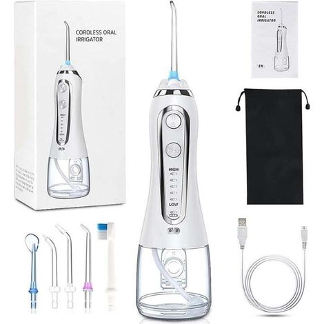 Irrigateur Oral - FOLAYA - Hydropulseur Dentaire Électrique - 300ml - 5 Modes - USB Chargé (1/4)