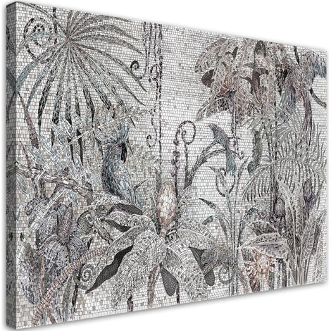 Tableau sur toile Jungles mosaïques 90x60 (1/5)