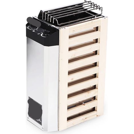 Poêle de Sauna à Trou intérieur, poêle à Vapeur sèche Domestique, équipement de Sauna à Double Tube de Chauffage, à Vapeur de poêle de Sauna(3.6k) (1/5)