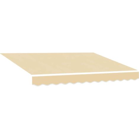 Maison Exclusive - Tessuto di Ricambio per Tenda da Sole Crema 280x245 cm Poliestere (1/5)