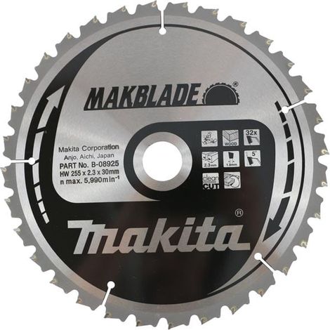 MAKITA B-32720 MAKBLADE for Wood 255mm x 30mm x 32T