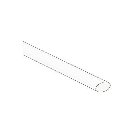 Gaine thermoretractable 2:1 - 6 4mm - blanc - 50 pcs