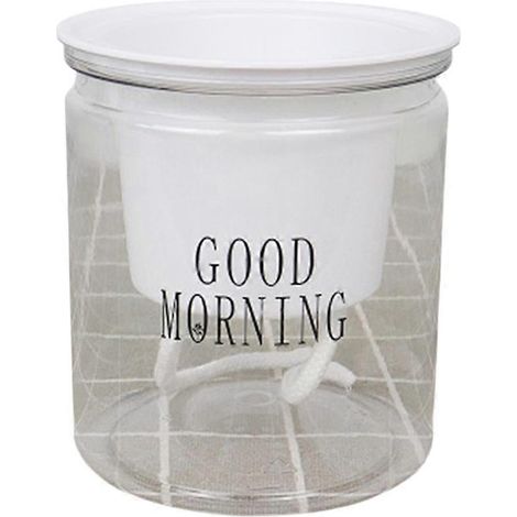 Self arrosage Flowerpot Automatic eau Absorption Succulent Aquaculture transparent rond plastique Hydroponic Flowerpot (1/5)