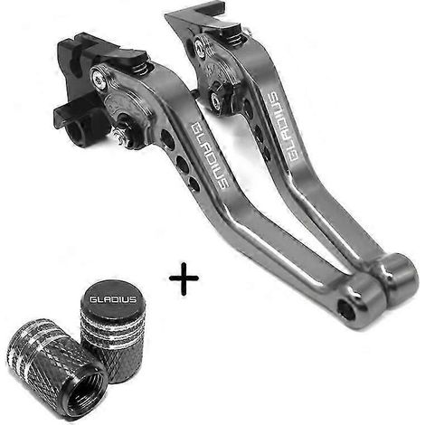 Für SFV650 GLADIUS 2009 2010 2011 2012 2013 2014 2015 - Hochwertiges neues Motorradzubehör - CNC-gefräster, verstellbarer Brems- und Kupplungshebel (1 Satz - Titan)