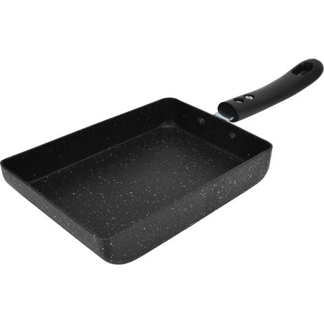 Quadrate Tamagoyaki Pan NonStick Frying Pan Fried Egg Sandwich Crepe Cooker for Kitchen(Small )