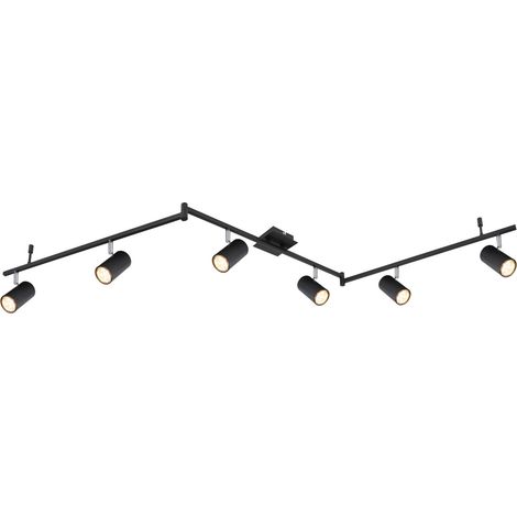 Lampe de plafond Robby Noir à 6 lumières - 57910-6B (1/5)