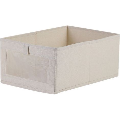Boite Rangement Lot de 2 boîtes de rangement Wardrobe - Avec fenêtre transparente - Pour armoire, vêtements, livres, cosmétiques (41 x 28 x 17 cm) (1/5)
