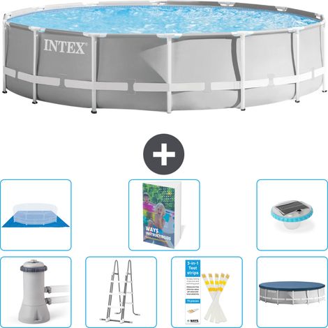 Prism Frame Pool Rund - 427x107 cm - 8-teilig S596