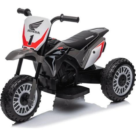 Moto Honda Elettrica per Bambini CRF450 6V - 1 a 3 anni - Grigio