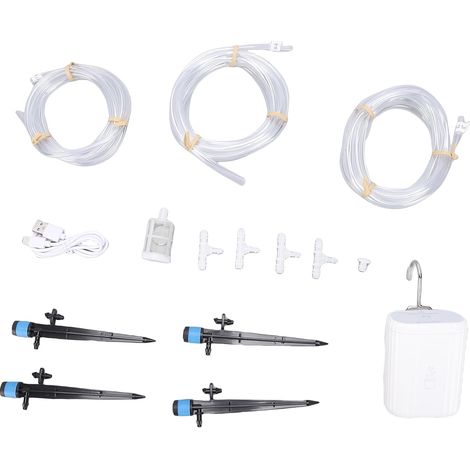 Smart drip irrigation system - WiFi automatic irrigation system - With timer and low water alert - Remote control via app for 10 plants