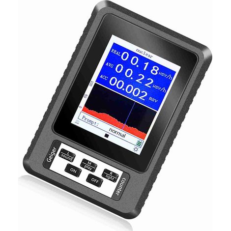 Détecteur de rayonnement nucléaire précis, compteur Geiger sensible en temps réel pour rayons β, γ et X, dosimètre professionnel portable. (1/5)