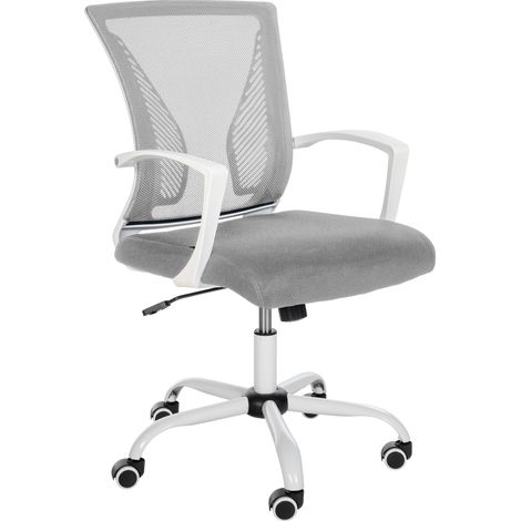 Fauteuil de bureau Tracy Blanc Gris clair (1/5)