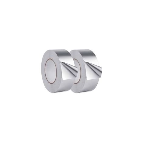 Ruban Adhésif Aluminium,Aluminium Bande d'étanchéité, scotch aluminium etanche, Pour cuisine, salle de bain, électricien, surface métallique, 20m30mm (2 rouleaux, argent) (1/5)