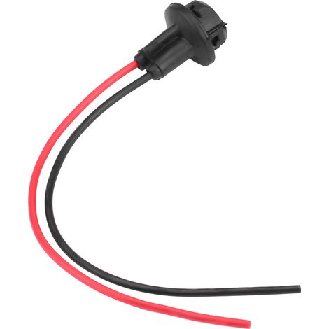 Modification des feux antibrouillard pour motos et véhicules électriques : douille T10 pour ampoule, fil T10, accessoires noirs (lot de 2). (1/5)