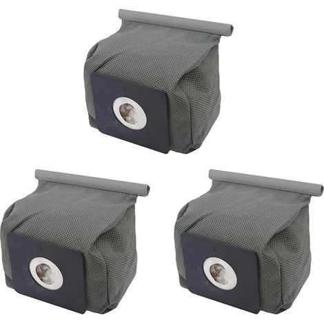 (3 pièces) Nouveaux sacs en tissu universels pour aspirateur, lavables et réutilisables. Convient à tous les aspirateurs. (1/4)