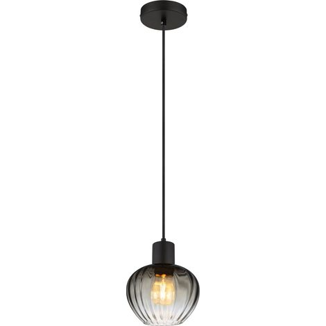 Globo - lampada a sospensione - TOY - nero - vetro - Ø 19cm - E27