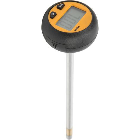 pH-mètre numérique pour sol (2,0 à 8,5 pH), testeur de température et d'humidité haute précision pour les terres agricoles, les vergers et les serres-Crezuo
