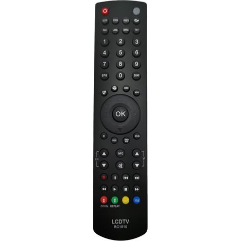 Control remoto de repuesto RC1910 Toshiba Grandin Techwood para el control remoto del televisor Grandin Techwood Continental Edison