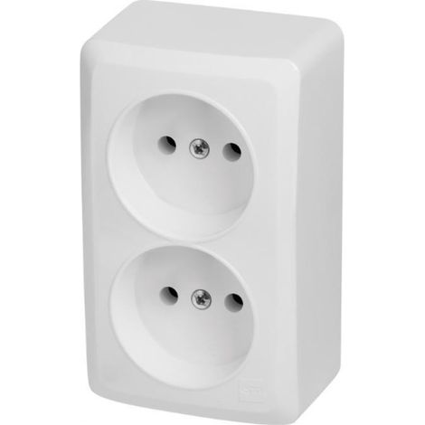 Prise double Berg n/t 2x2P 16A 3744-00