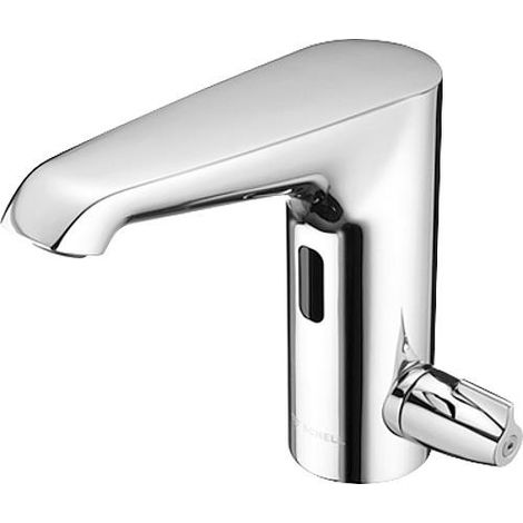 WT-Arm. XERIS E-T HD-M, Thermostat électronique, à piles, milieu, chromé (1/3)