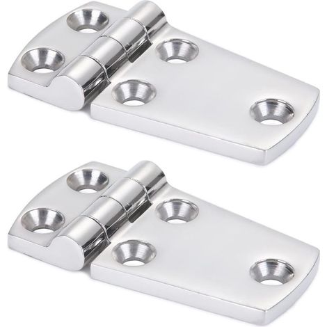 Support de matériel Porte Charnière Acier À toute épreuve Charnière de bateau en acier Cabinet Plateforme Charnière en acier inoxydable Marin Garage SUS316 2pcs 38 mm x 71 mm (1/5)