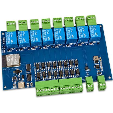 Modulo relè ESP32 RS485 Modbus a 8 canali 9-24V TYPE-C con supporto Modbus Wi-Fi (1/2)