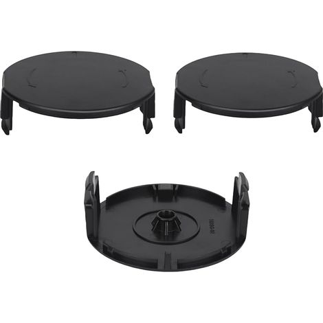 Lot de 3 couvercles de bobine 1600A01R5J - Compatible avec les débroussailleuses Bosch UniversalGrassCut 18/18-26/18-260 - Compatible avec la bobine de fil Bosch F016800570 (1/5)
