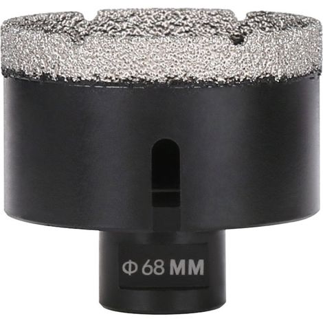 1 x 68 mm Trockendiamantbohrer für präzise Fliesenarbeiten auf Glas, Marmor und Granit