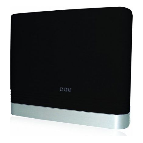 Antenne TNT HD d'intérieur – Ultra HD 4K – Gain 35dB – Filtre 4G/LTE intégré – Montage mural ou horizontal – Design noir laqué – CGV (1/4)