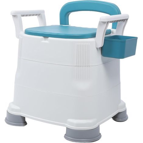 Bedside Commode Toilet Chair Height Adjustable Anti Slip (1/5)