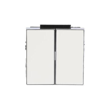 Tecla doble interruptor-conmutador BLANCO SOFT NIESSEN SKY 8511 BL (1/5)