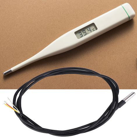 Capteur de Température Numérique Étanche avec Sonde Acier Inoxydable et Câble Long (1/3)