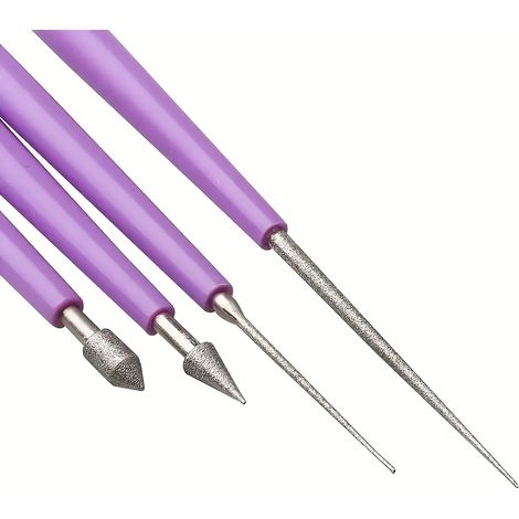Lot de 4 alésoirs à pointe diamantée, outils d'élargissement de trous pour la fabrication de bijoux DIY, lot de 4 pièces (1/5)