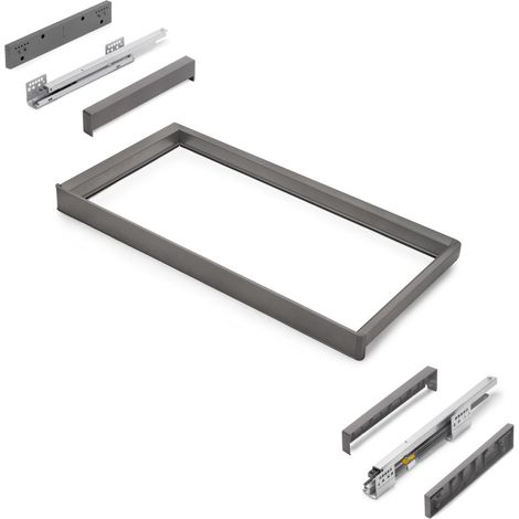 Emuca Organizzatore per cassetti Quartz finitura titanio (1/5)