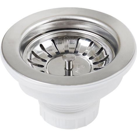 Teka 115 mm Spülbeckenventil, weiß, ohne Überlauf Spülbeckenablaufventil (1/5)