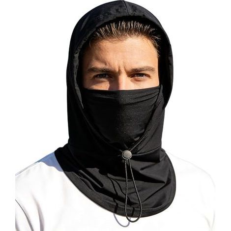 Cagoule rafraîchissante - Protection UV - Avec trous de ventilation - Pour le vélo et la pêche (1/5)