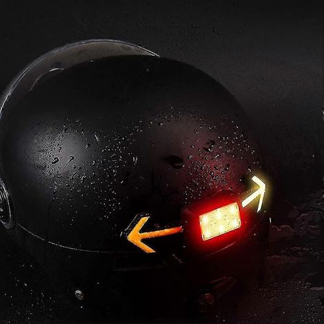 Clignotant LED pour casque de vélo - Feu arrière de sécurité à 5 modes pour le vélo et les activités de plein air (1 pièce rouge) (1/5)