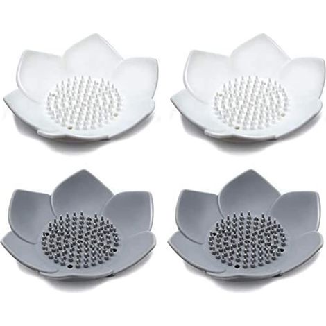2 porte-éponges, silicone, auto-drainant, pour salle de bain (1/5)