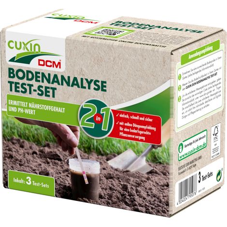 Cuxin Bodenanalyse 3 Test-Sets Stück Bodentest Analyeset Nährstoffanalyse (1/2)