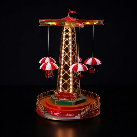 Ad Trend Giostra Natale con 59 Led D 25 Cm H 45 Cm Rosso (1/4)