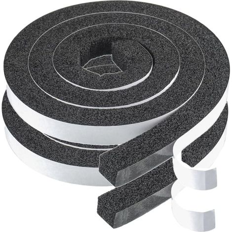 Bande d'étanchéité autocollante en mousse 30 x 7 mm Joint Adhésif en Mousse Caoutchouc caoutchouc mousse autocollant pour porte fenêtre(2 Rolls, longueur totale 4m) (1/5)