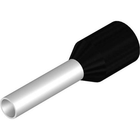 Weidmüller 1476330000 Aderendhülse 1.5 mm² Teilisoliert Schwarz 100 St.