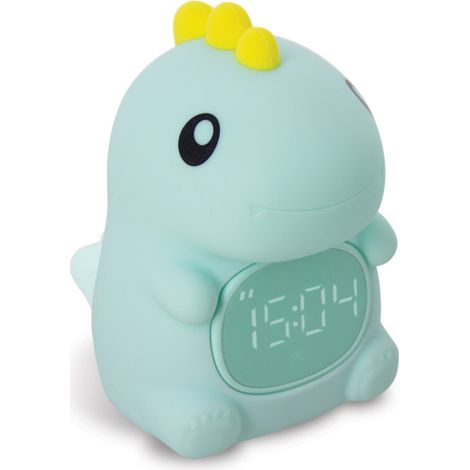 Mathias - Veilleuse et réveil Hao en silicone, sons apaisants, USB rechargeable, Menthe - MVLRHAOM