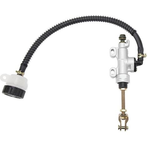 Maître-cylindre de frein arrière hydraulique avec réservoir pour quad, moto, dirt bike et VTT (1/4)