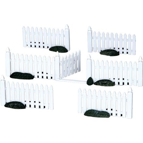 Plastic Picket Fence Set of 7 Réf. 14388